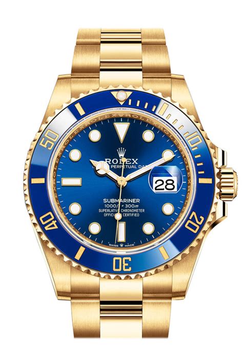 ebay rolex gold submariner blue face|Rolex blue bezel submariner.